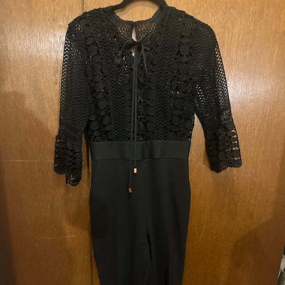 Self Portrait Lace Top Jumpsuit